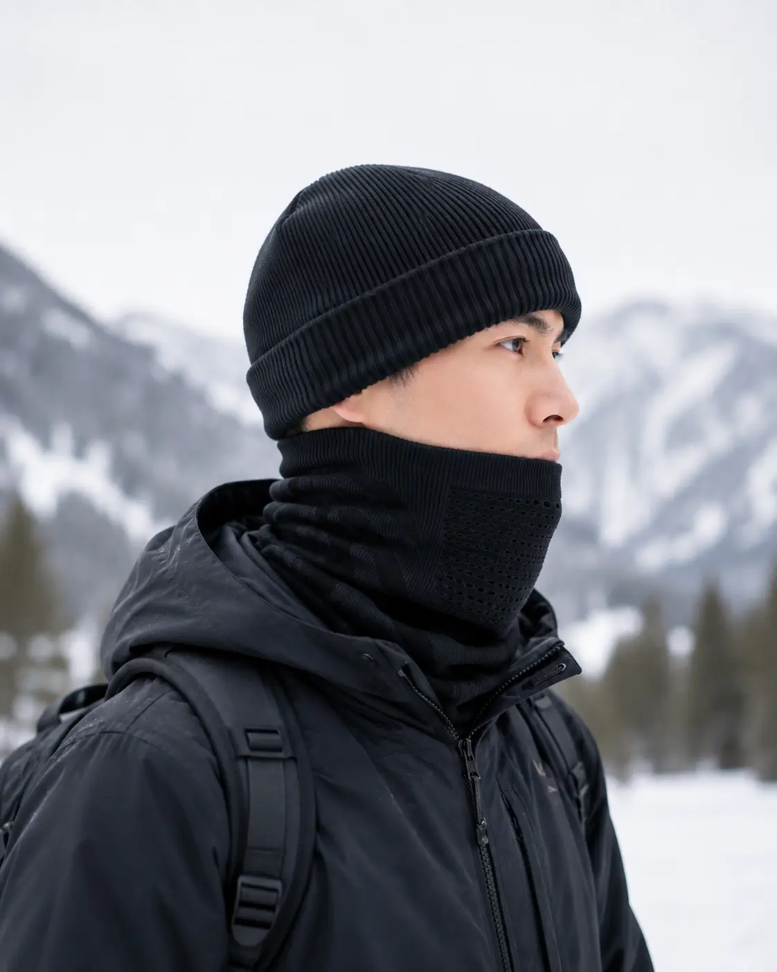 VENTUS Protection porté en montagne avec un bonnet