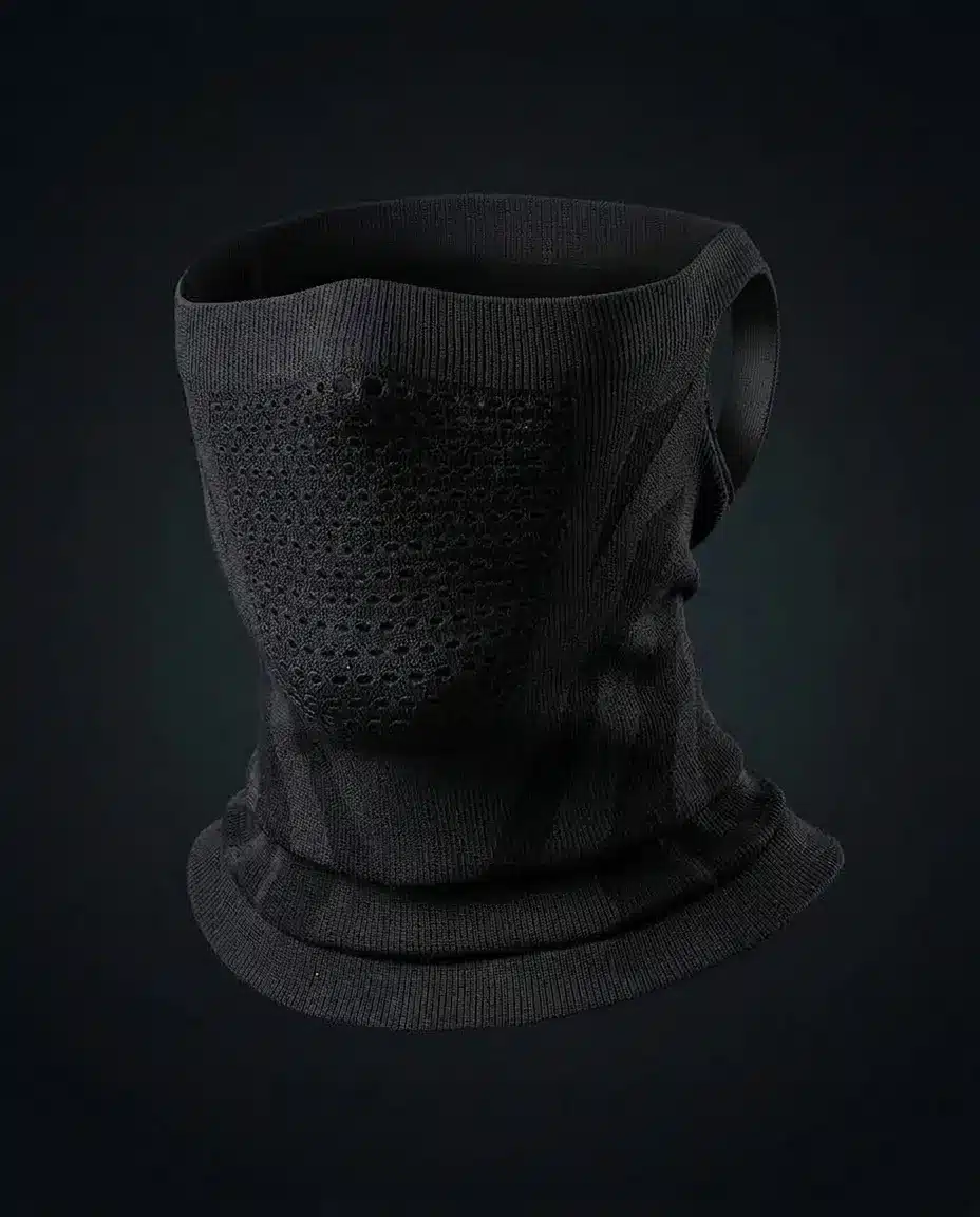 Masque de ski VENTUS noir porté en conditions hivernales
